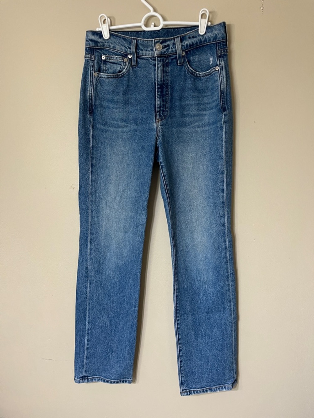 AYR Straight-Leg Mid Wash Blue Jeans
